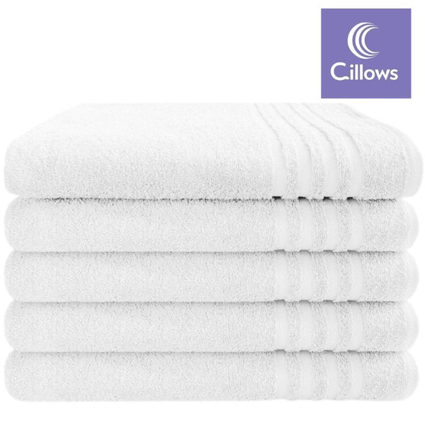 Cillows Handdoek 50x100 cm Wit 5 Stuks