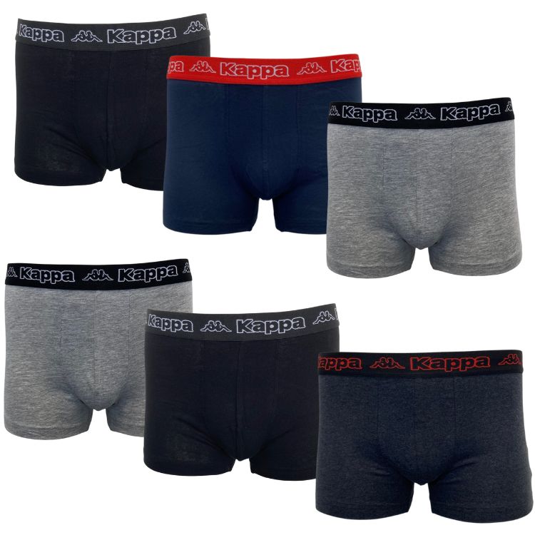 Kappa Boxershort Heren Dark Color Mix 6 Pack