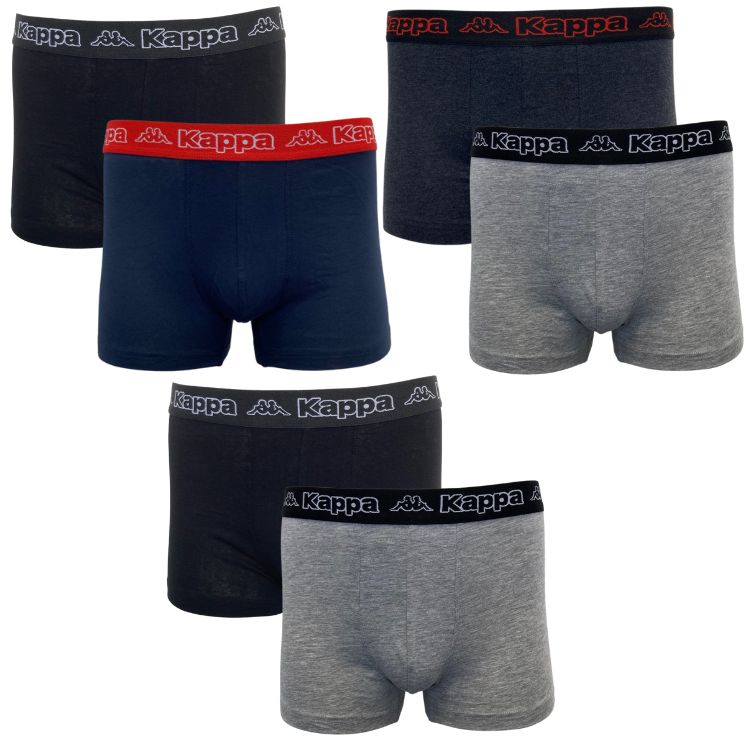 Kappa Boxershort Heren Dark Color Mix 6 Pack