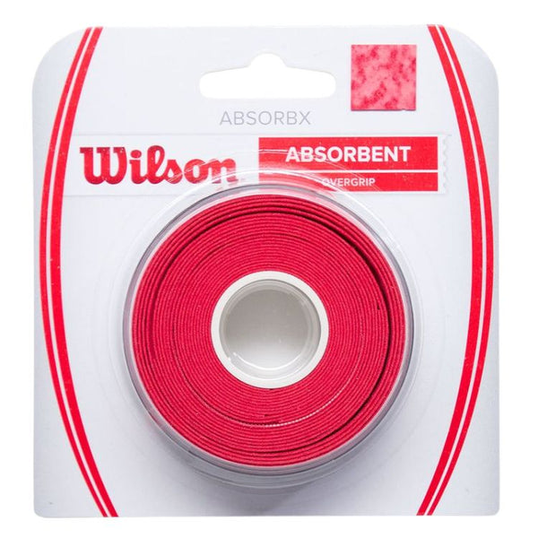 Wilson Overgrip Tennis AbsorbX Rood 3 Pack