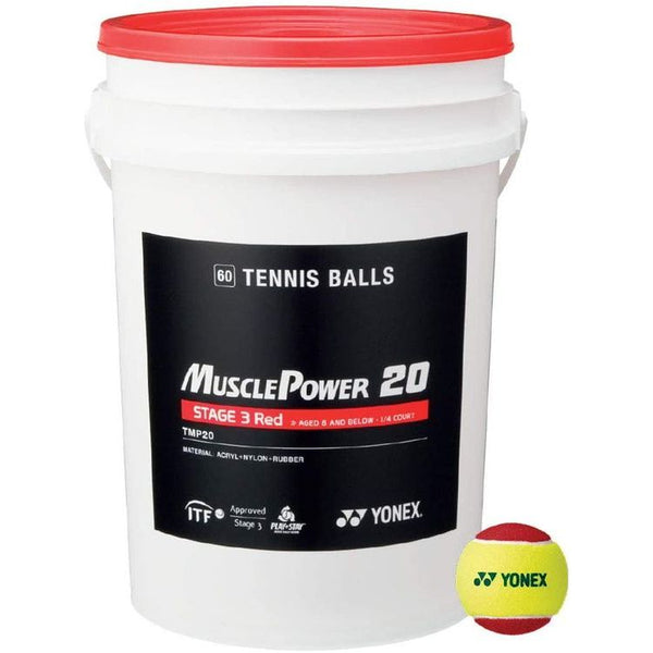 Yonex Tennisballen Stage 3 Rood Emmer 60 Ballen