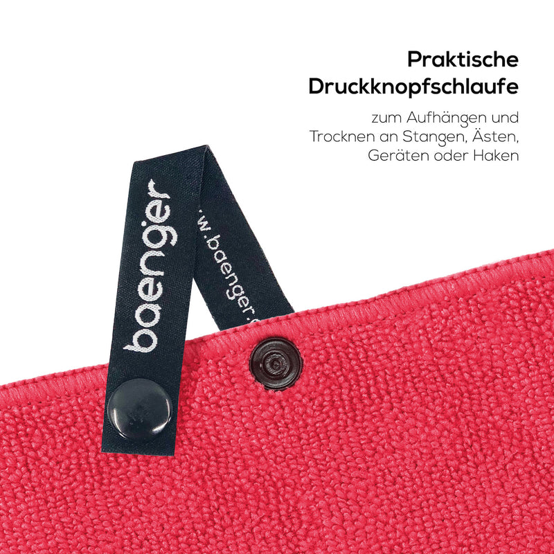 Baenger Microvezel Sporthanddoek Fitnesshanddoek Rood