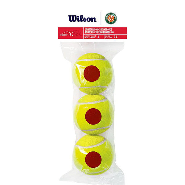 Wilson Tennisballen Roland Garros Rood 3 Ballen