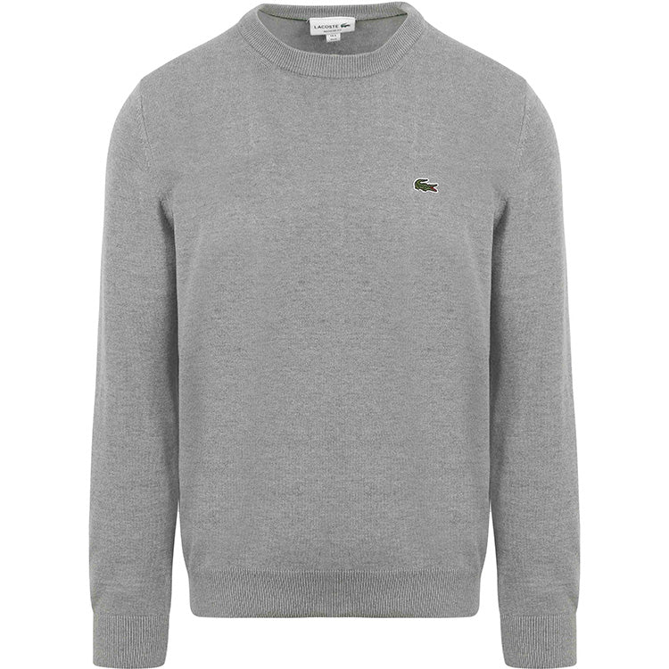 Lacoste Sweater Sport Pullover Ronde Hals Heren Grijs