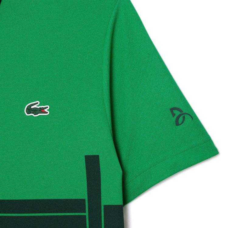 Lacoste Polo Shirt Sport Novak Djokovic Heren Groen