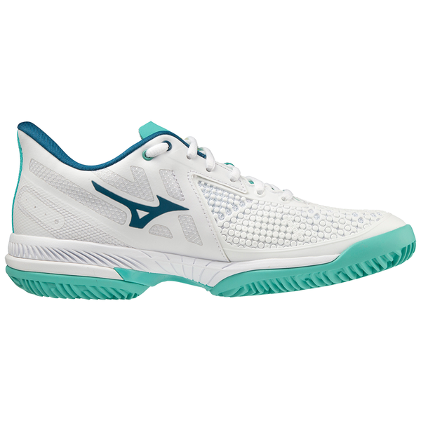 Mizuno Tennisschoen Padelschoen Wave Exceed Tour 5 Dames Wit Groen
