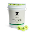 Tretorn Academy Green Bucket Emmer met 72 Tennisballen - Stage 1 Groen