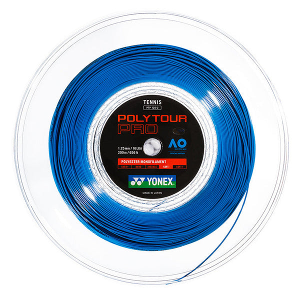 Yonex Tennissnaar Polytour Pro 1.25 Op Rol 200m Blauw