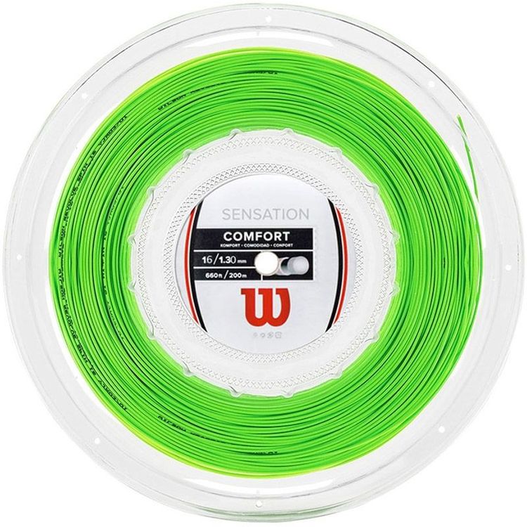 Wilson Tennissnaar Sensation Neongreen 16 Op Rol 200m