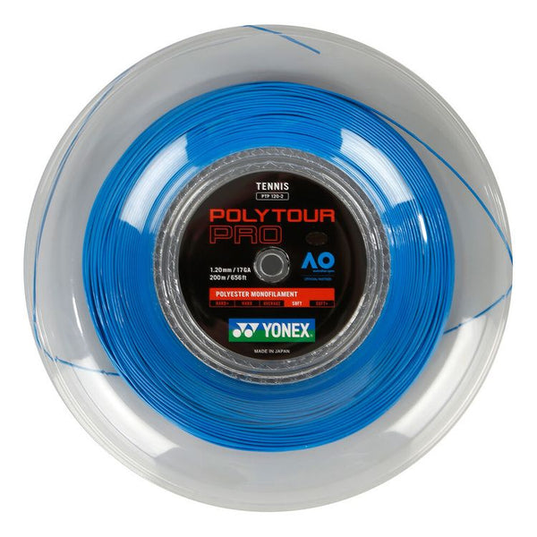 Yonex Tennissnaar Polytour Pro 1.30 Op Rol 200m Blauw